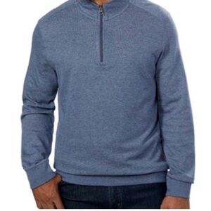 English Laundry Navy Zip-Up Sweater